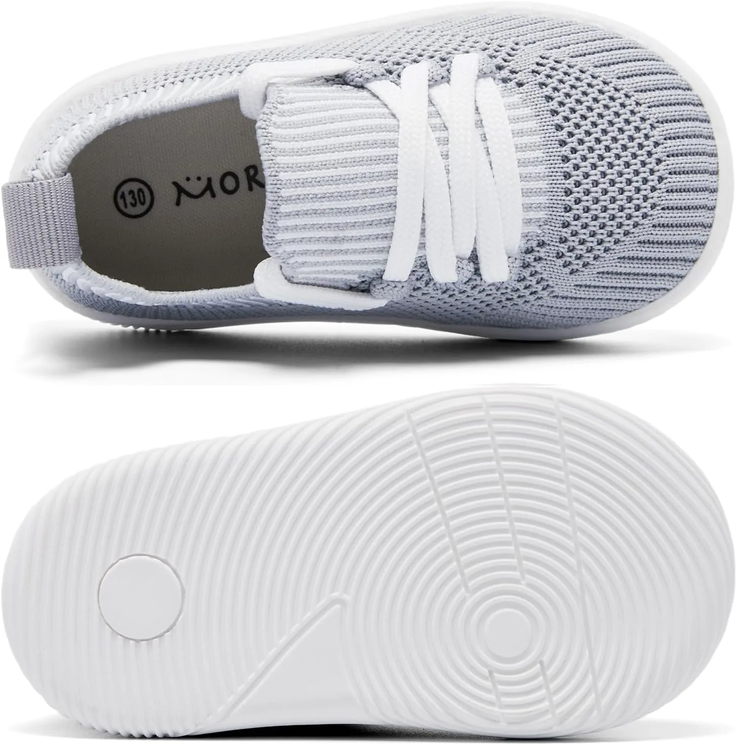 MORENDL Toddler Slip On Sneakers Baby Walking Shoes Non-Slip Breathable Boys & Girls Tennis Shoes Infant Running Shoes