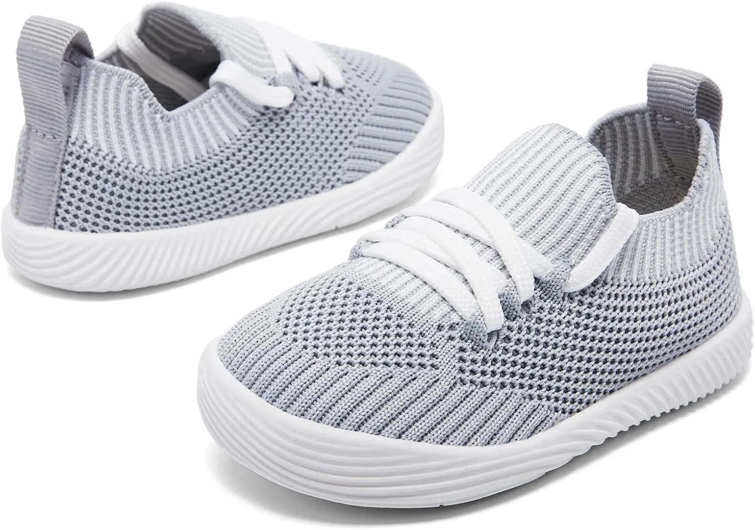 MORENDL Toddler Slip On Sneakers Baby Walking Shoes Non-Slip Breathable Boys & Girls Tennis Shoes Infant Running Shoes