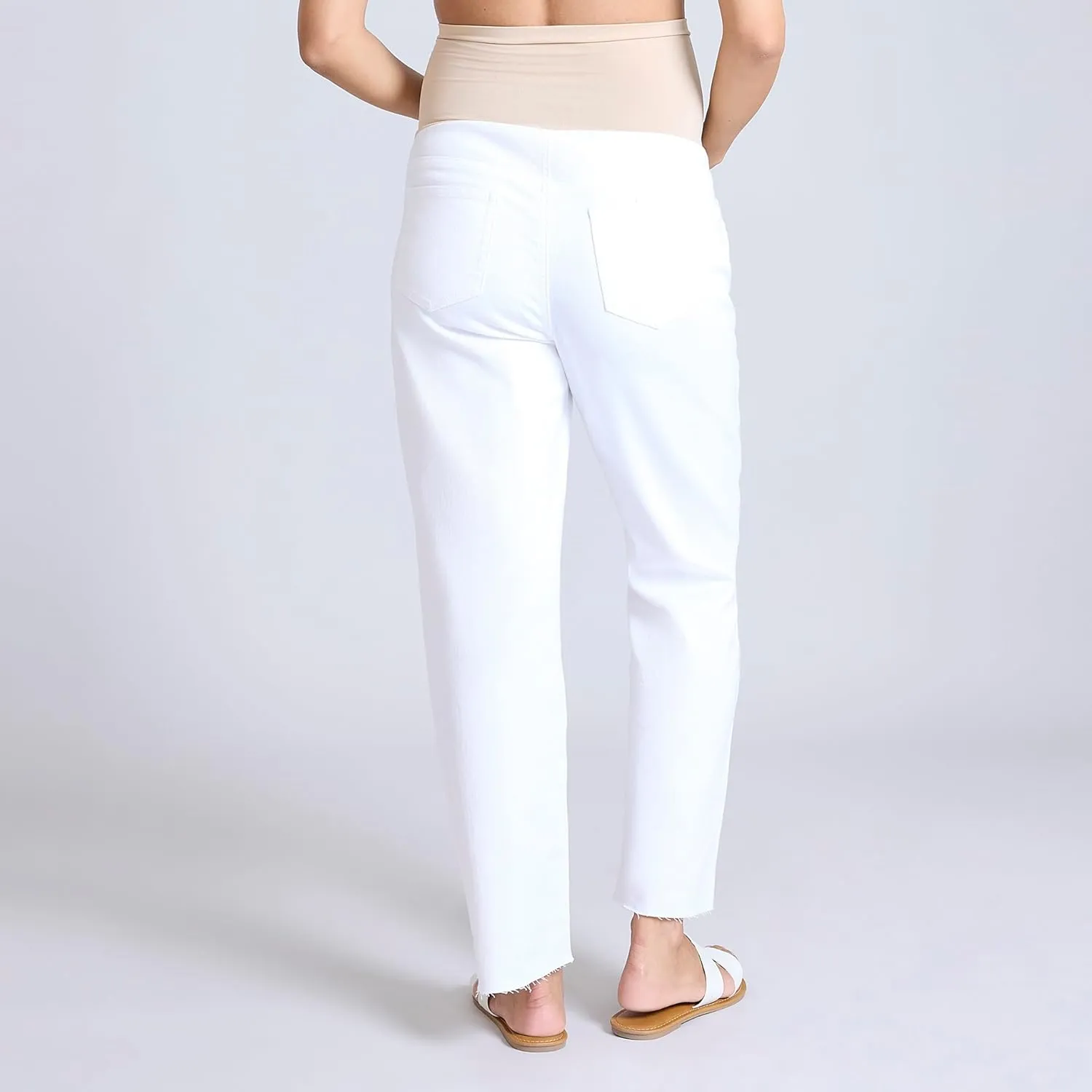 Motherhood Maternity Women's Secret Fit Over The Belly Slim Straight Leg Pregnancy Jeans