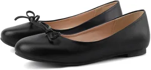 MRKEWUNEY Elegant Bow Ballet Flats for Women Slip On Comfortable Dress Shoes EU32-54