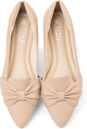 MUSSHOE Flat Shoes Women Comfortable Slip on Women's Flats Dress Shoes for Women