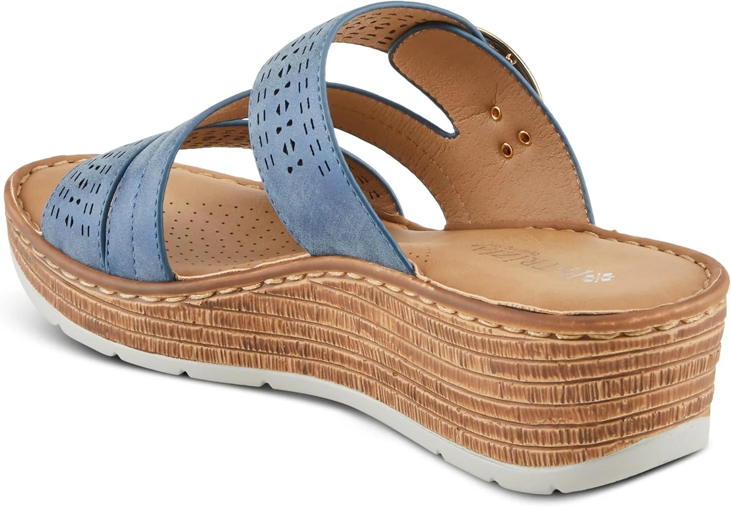 PATRIZIA Women's SHARONDA Asymmetrical Slide Wedge Sandals