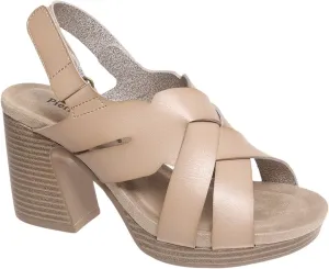 Pierre Dumas Women's Peep Toe Platform Chunky Heel Slingback Sandals