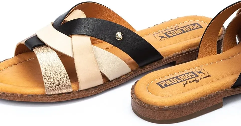 PIKOLINOS Flat Sandals Leather Algar for Woman