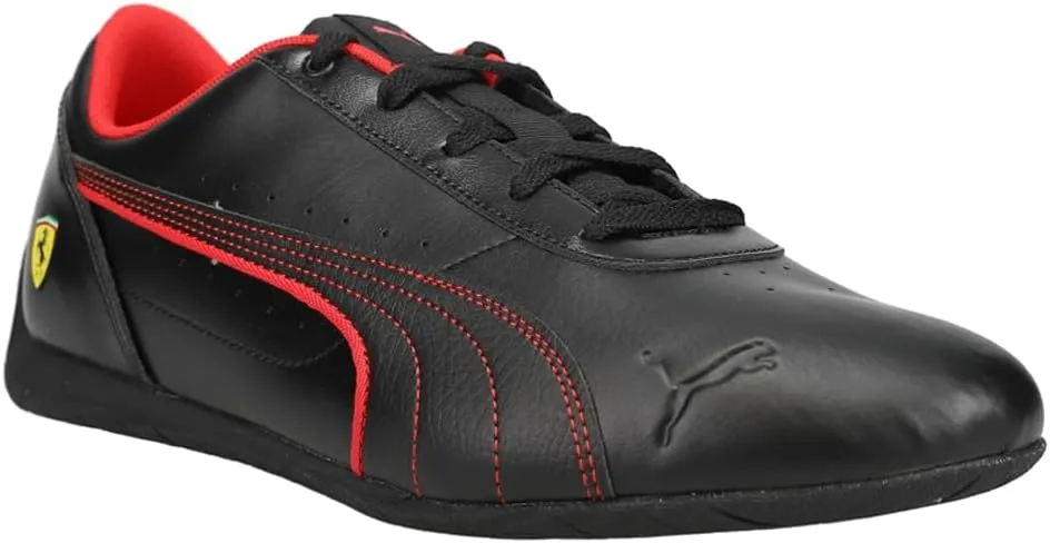 PUMA Mens Scuderia Ferrari Neo Cat Lace Up Sneakers Shoes Casual - Black