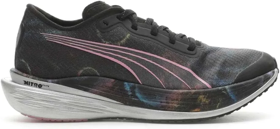 PUMA Womens Deviate Nitro Elite 2 Marathon Series Running Sneakers Shoes Neutral - Black - Size 7 M
