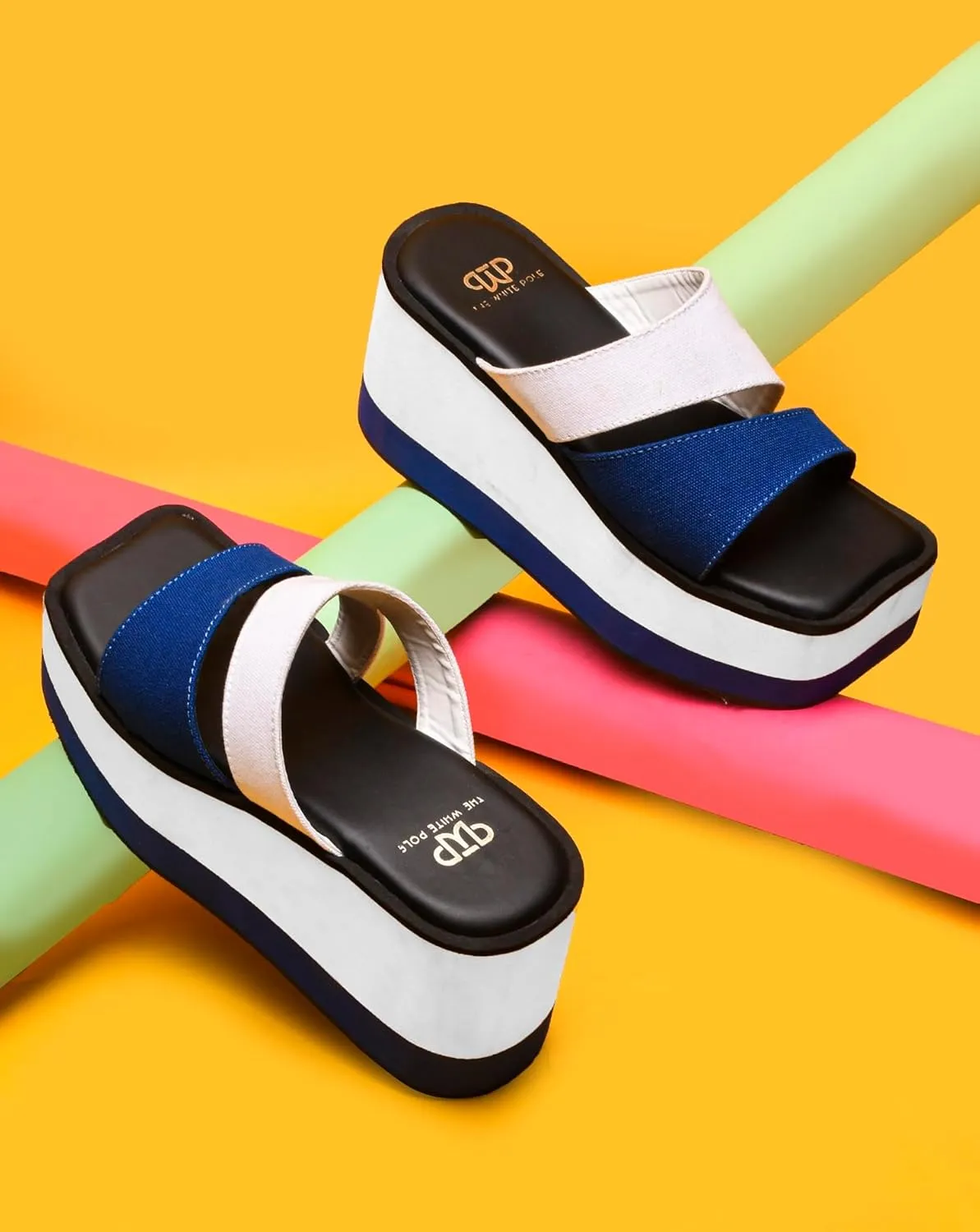Ravishing Comfortable Slip on Platform Light Weight Trendy Chunky High Heels for Women & Girls