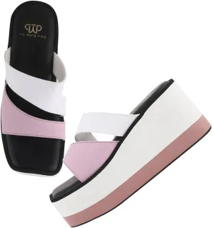 Ravishing Comfortable Slip on Platform Light Weight Trendy Chunky High Heels for Women & Girls