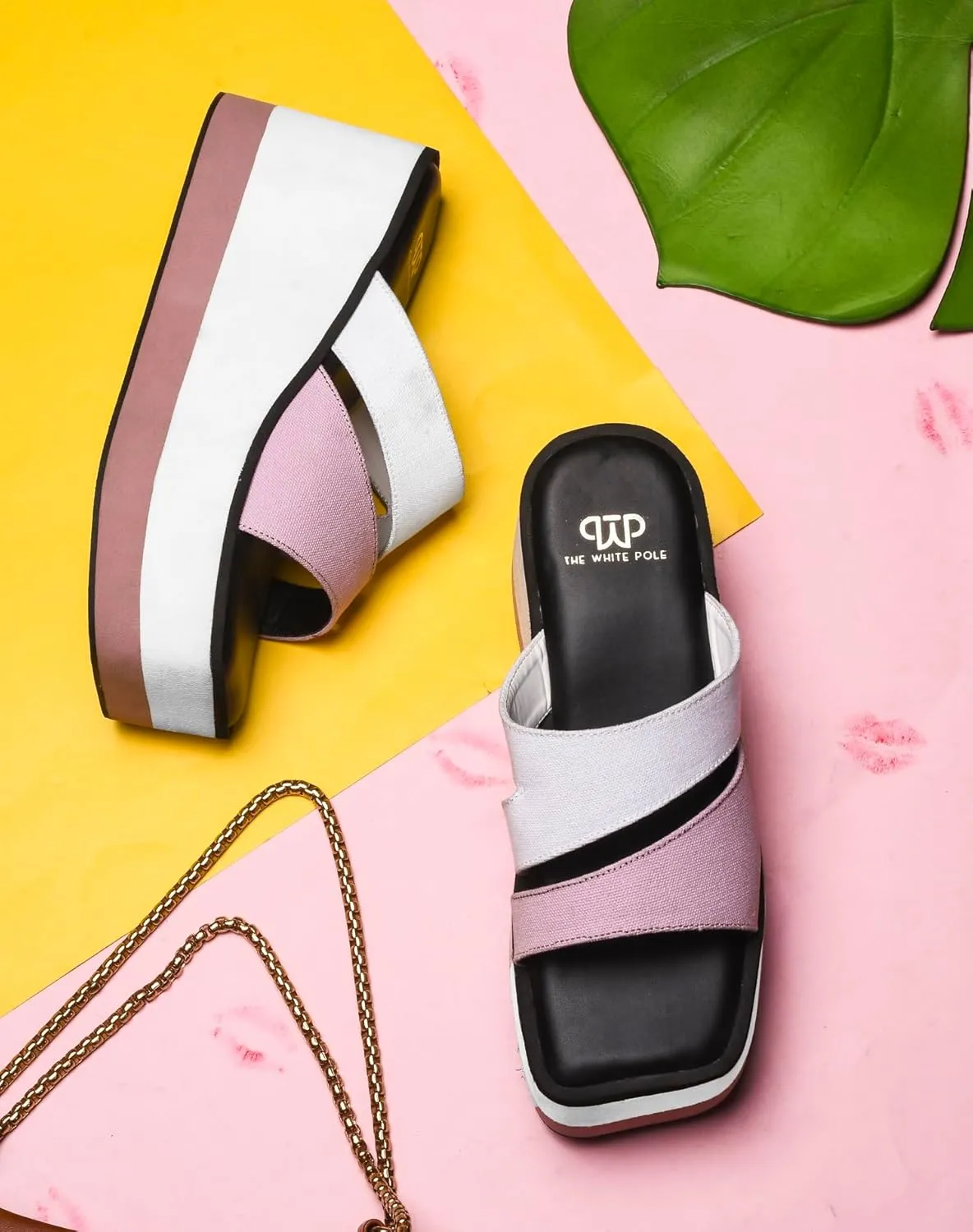 Ravishing Comfortable Slip on Platform Light Weight Trendy Chunky High Heels for Women & Girls