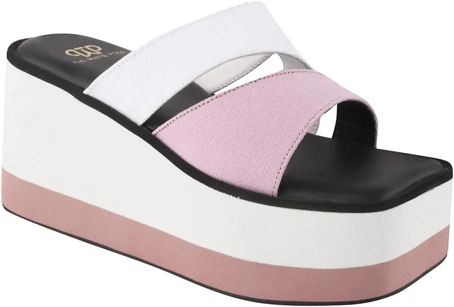 Ravishing Comfortable Slip on Platform Light Weight Trendy Chunky High Heels for Women & Girls