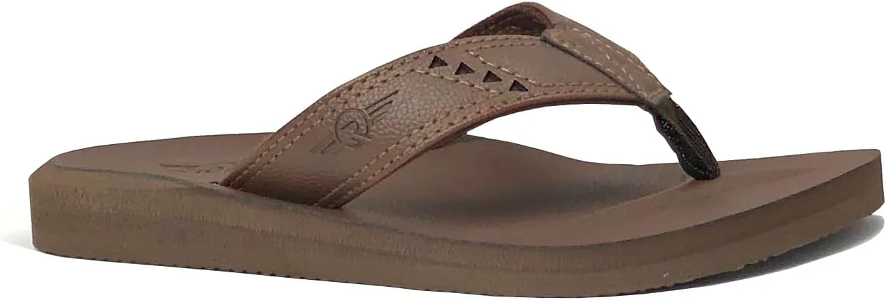 REDVOLUTION New Boys' Beach Sandal TRIBAL Tattoo | Geometric Bali Flip-Flop Sandals