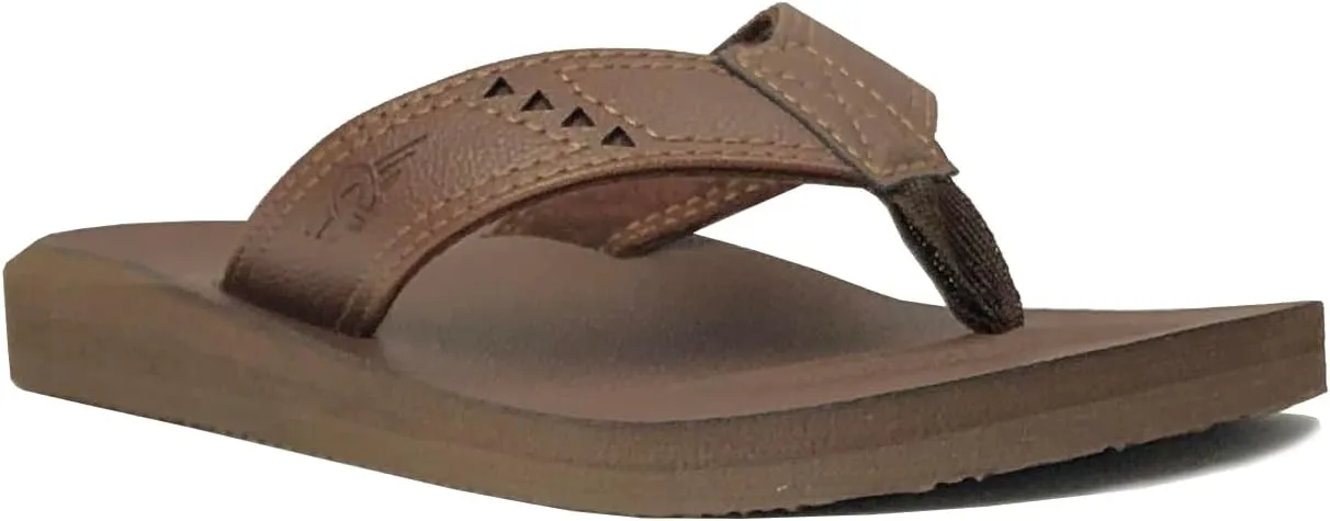 REDVOLUTION New Boys' Beach Sandal TRIBAL Tattoo | Geometric Bali Flip-Flop Sandals