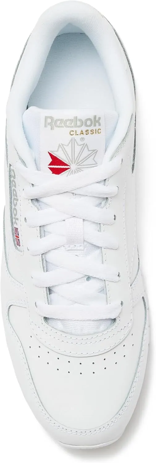 Reebok Men's Classic Leather Sneakers Black Or White Tennis Shoes