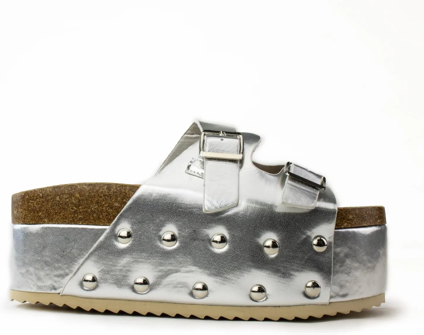 RF ROOM OF FASHION Women's Open Toe Slide on Footbed Platform Sandals