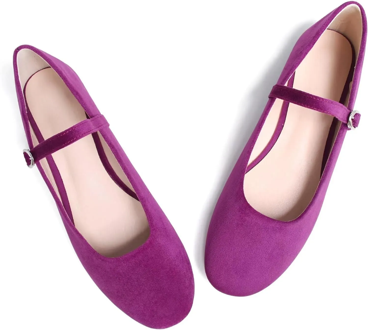 SAILING LU Women Pointed Toe Mary Janes Shoes Retro Plaid Dress Shoes Comfortable Ballet Flats Portable Holiday Shoes