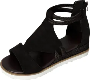 Sandals for Women Dressy,Sandals For Womens Casual Open Toe Strappy Wedge Sandals Summer Dressy Beach Womens Sandals