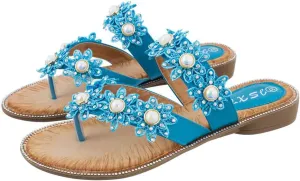 Sandals for Women Wide Width,Women's Comfy Flat Sandal Shoes Summer Beach Travel Fashion Slipper Flip Flops Shoes