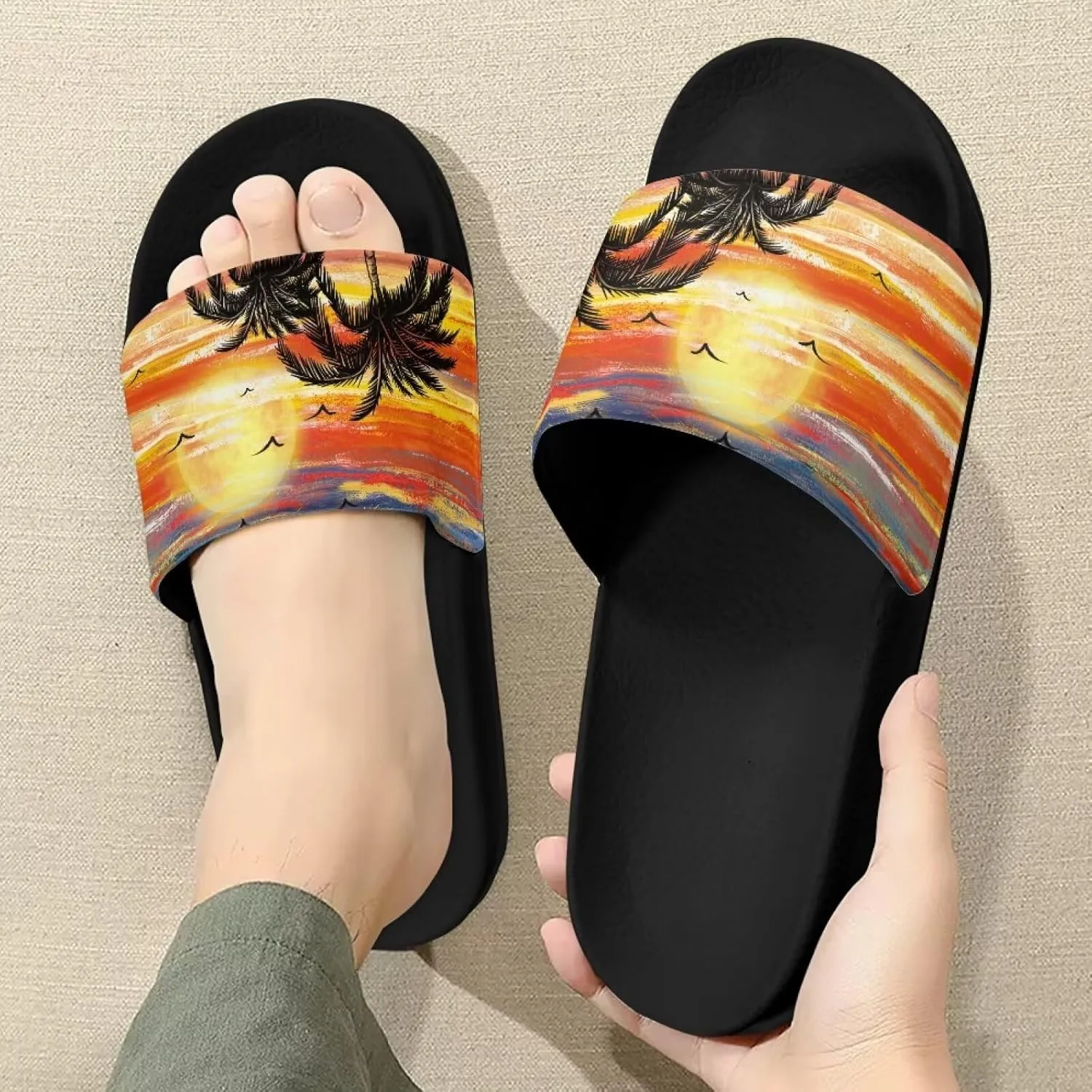 Sandals Shoes for Women Summer Pool Slides Women's Lightweight House Shoes