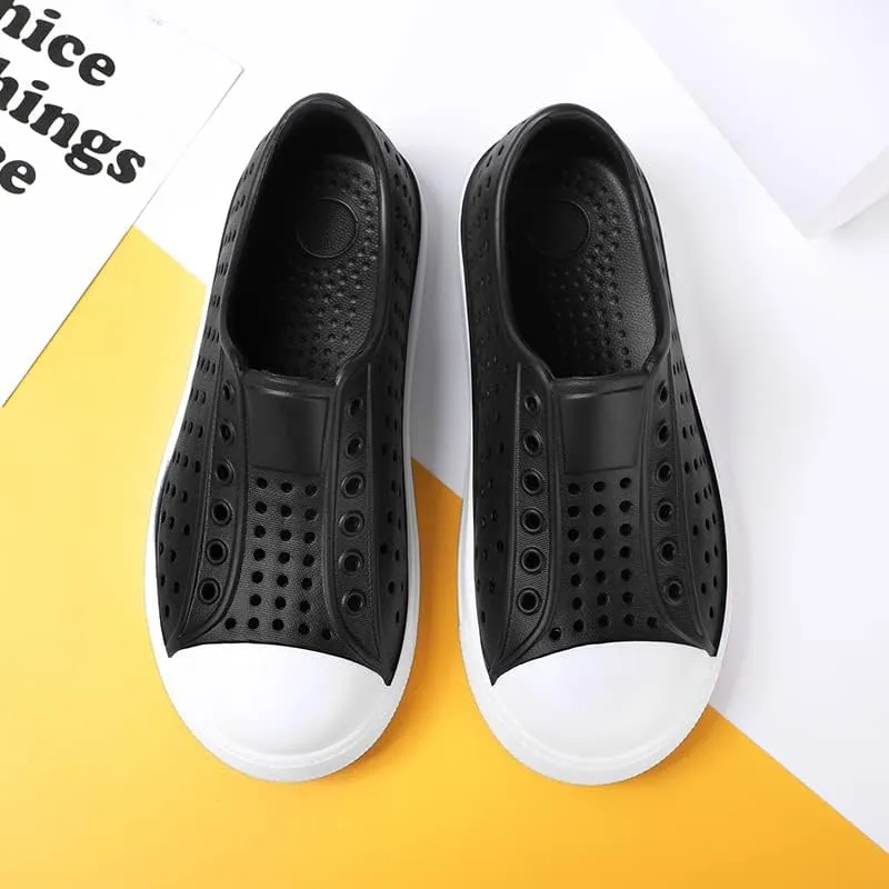SECHRITE Kids Garden Clogs Shoes Outdoor Breathable Slip on Rubber Sandals Beach Water Shoes