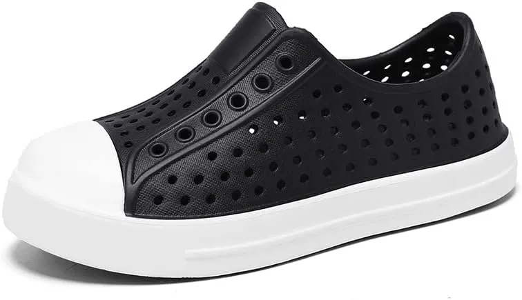 SECHRITE Kids Garden Clogs Shoes Outdoor Breathable Slip on Rubber Sandals Beach Water Shoes
