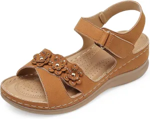 SHIBEVER Wedge Sandals for Women Dressy: Comfortable Summer Platform Casual Dress Women Sandal