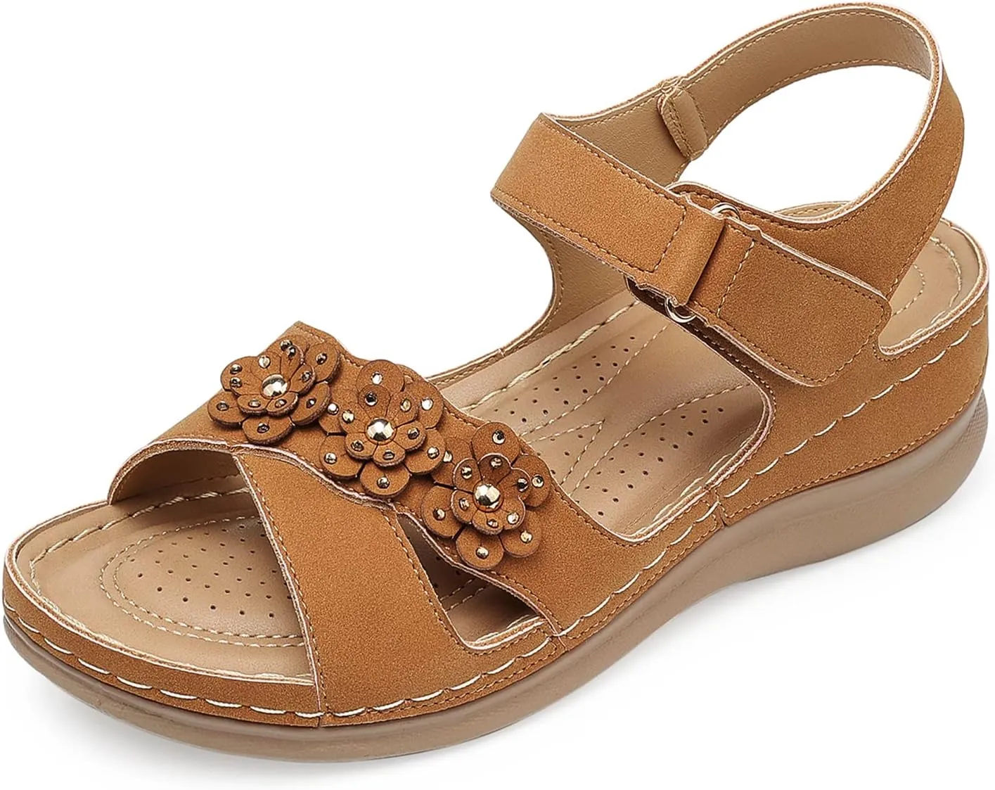 SHIBEVER Wedge Sandals for Women Dressy: Comfortable Summer Platform Casual Dress Women Sandal