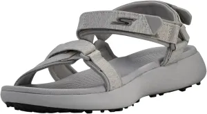 Skechers Women's 600 Spikeless Sandals Golf Shoe, Light Grey, 7 M US