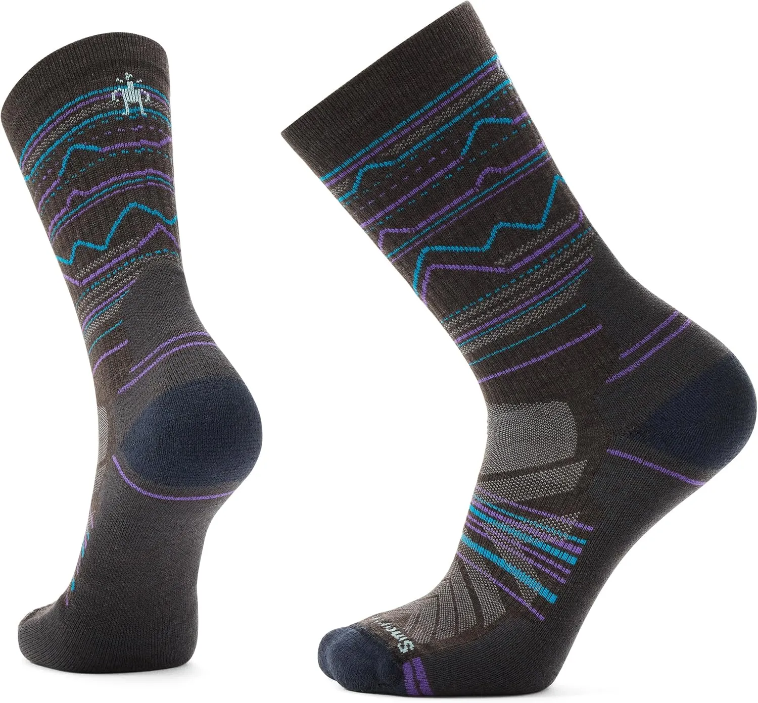 Smartwool Men's Hike Mountain Range Pattern Crew Socks