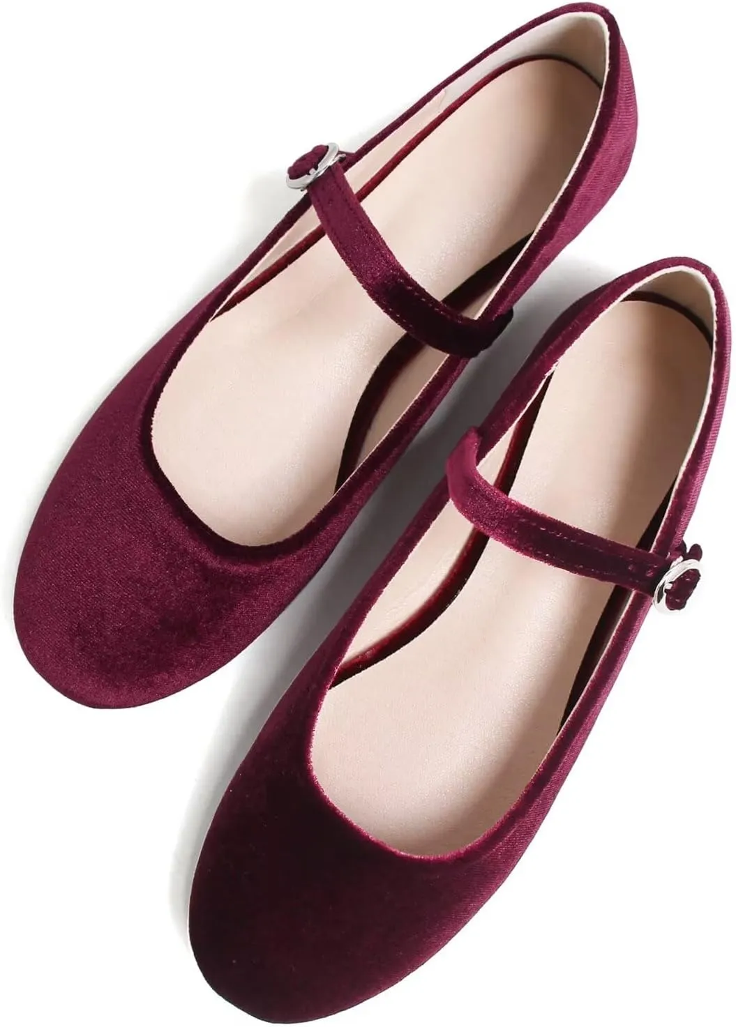 Stunner Women's Leather Dress Flats - Comfortable Square Toe Slip On Mary Jane Work Flats