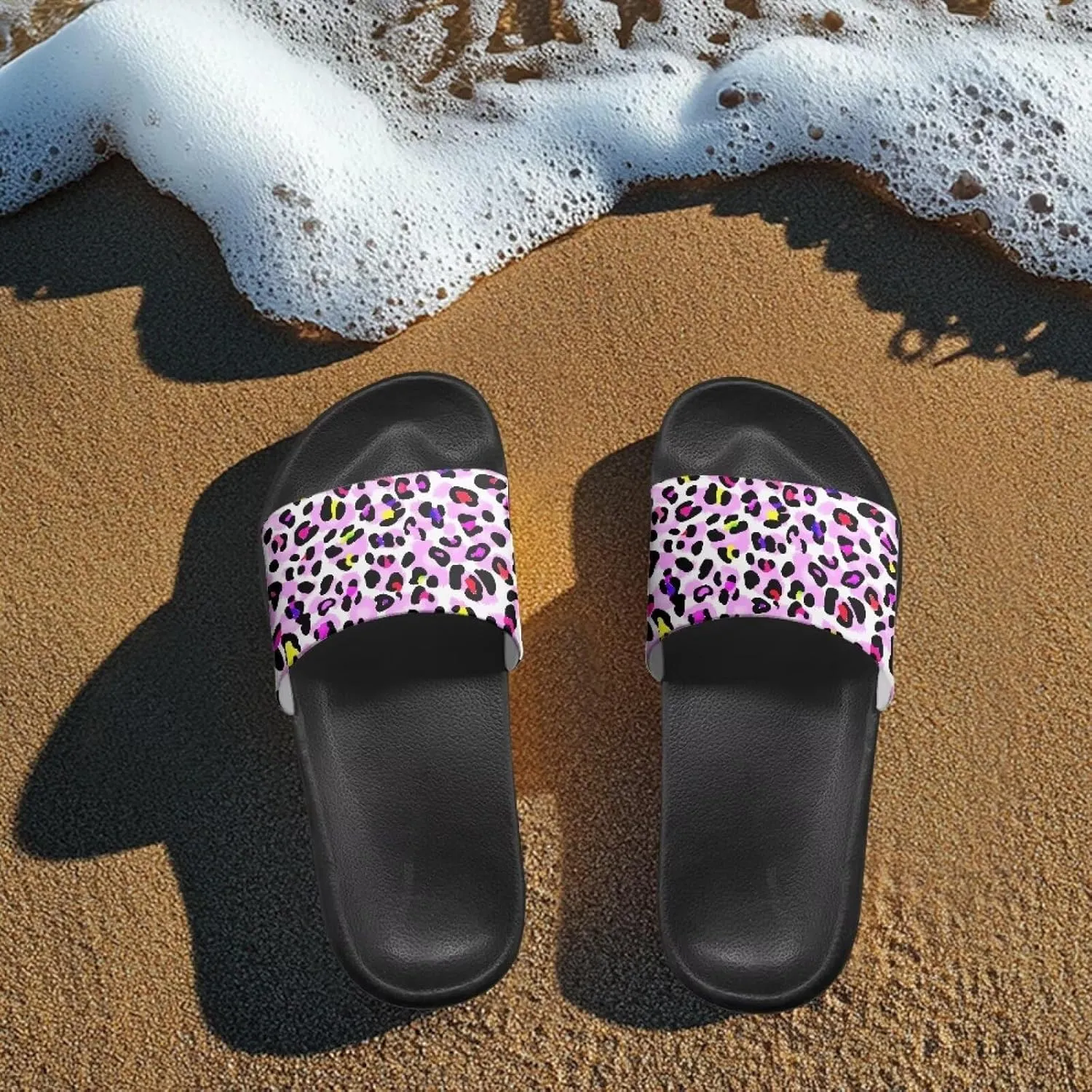 Summer Slide for Women Slip on Sandals Lightweight Cloud Soft Slippers Non-Slip Shower Slipper SizeUS 5-12.5
