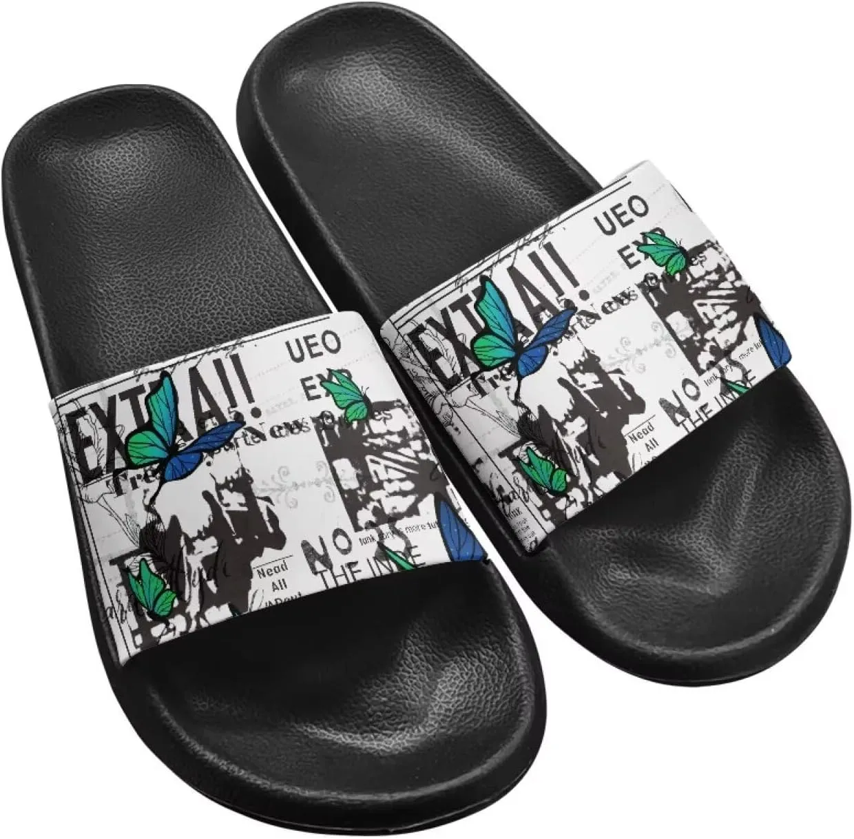Summer Slide for Women Slip on Sandals Lightweight Cloud Soft Slippers Non-Slip Shower Slipper SizeUS 5-12.5