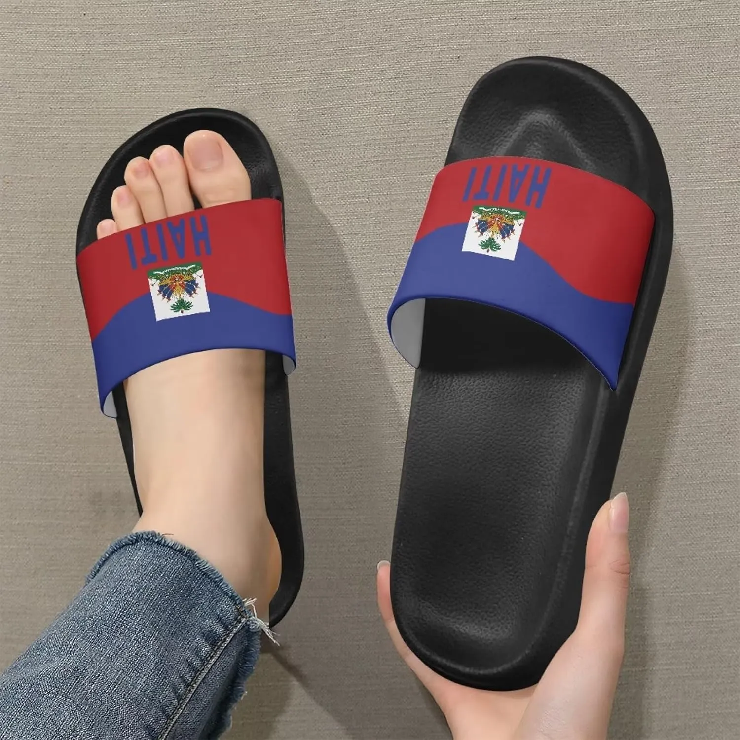 Summer Slide Slippers for Women Beach Slippers Slide Sandal Non-Slip Light Weight Shower Slides Sandals