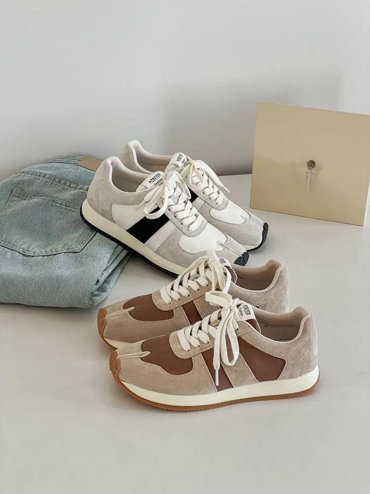 Tabi Shoes Split Toe Sneakers Non Slip Breathable Soft Low Top Cute Y2K Kawaii Fashion Trendy Retro Good Looking Gifts for Daughter Back to School Streetwear Spring Summer Fall Tennis Outdoors