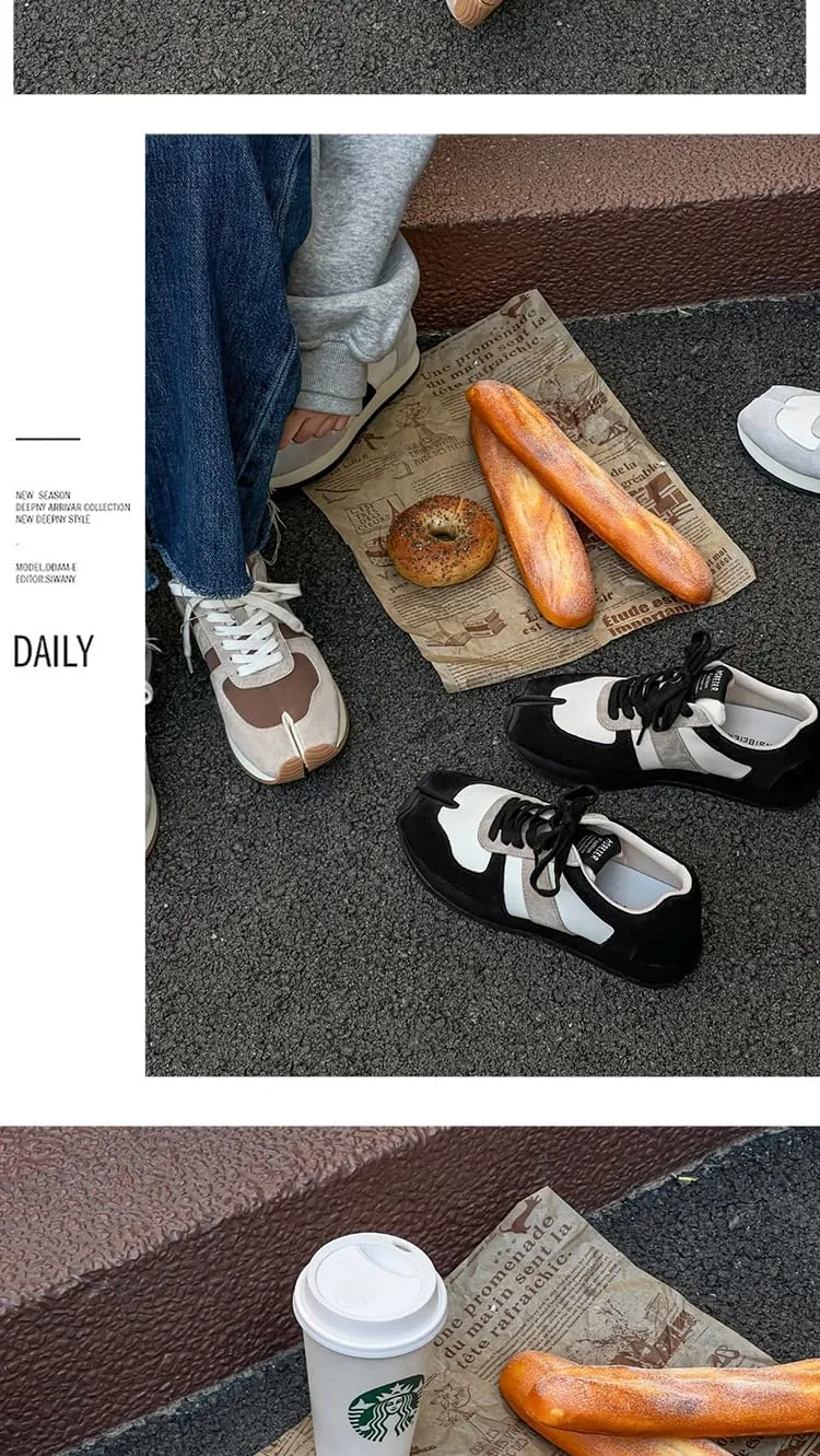 Tabi Shoes Split Toe Sneakers Non Slip Breathable Soft Low Top Cute Y2K Kawaii Fashion Trendy Retro Good Looking Gifts for Daughter Back to School Streetwear Spring Summer Fall Tennis Outdoors