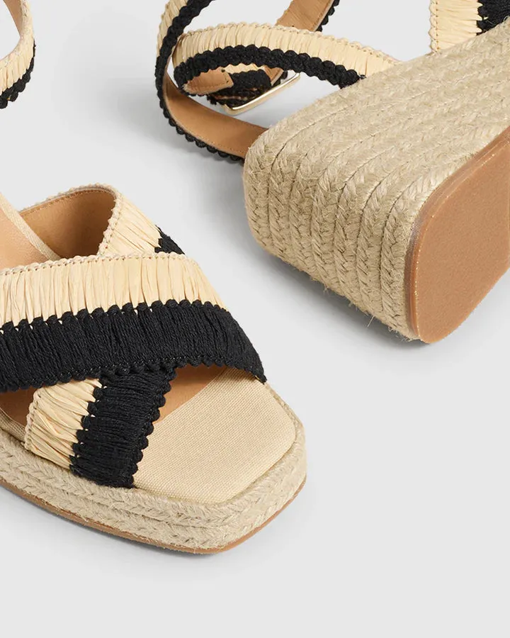 Tatiana Espadrilles - Natural/Black