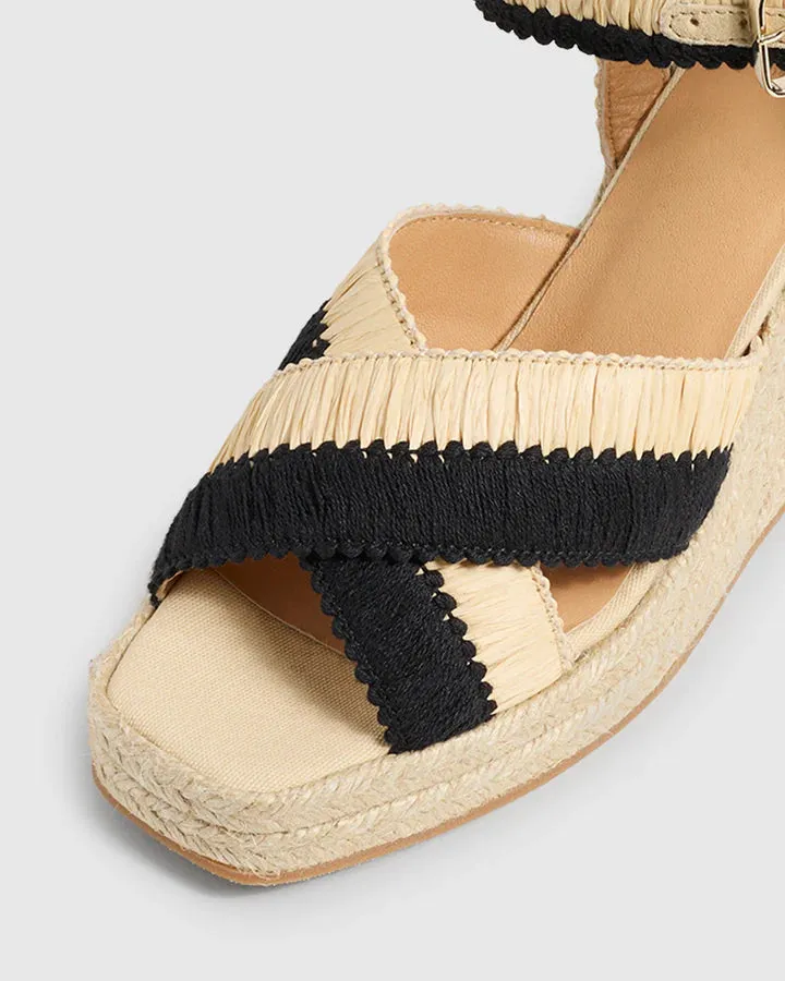 Tatiana Espadrilles - Natural/Black