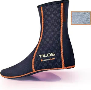 Tilos 1mm Thermoflare Fleece Neoprene Socks - Hypoallergenic, Non-Slip Water Socks for Diving, Snorkeling & More