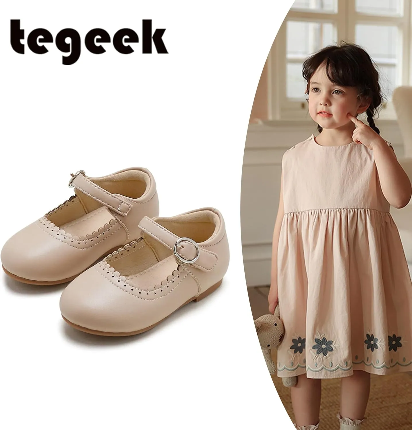 Toddler Ballet Flats for Girls - Princess Party Shoes Wedding & Dress