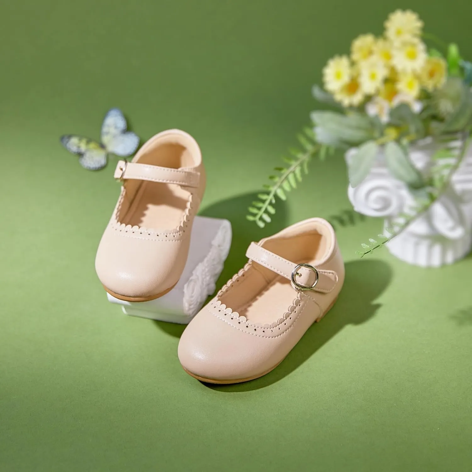 Toddler Ballet Flats for Girls - Princess Party Shoes Wedding & Dress