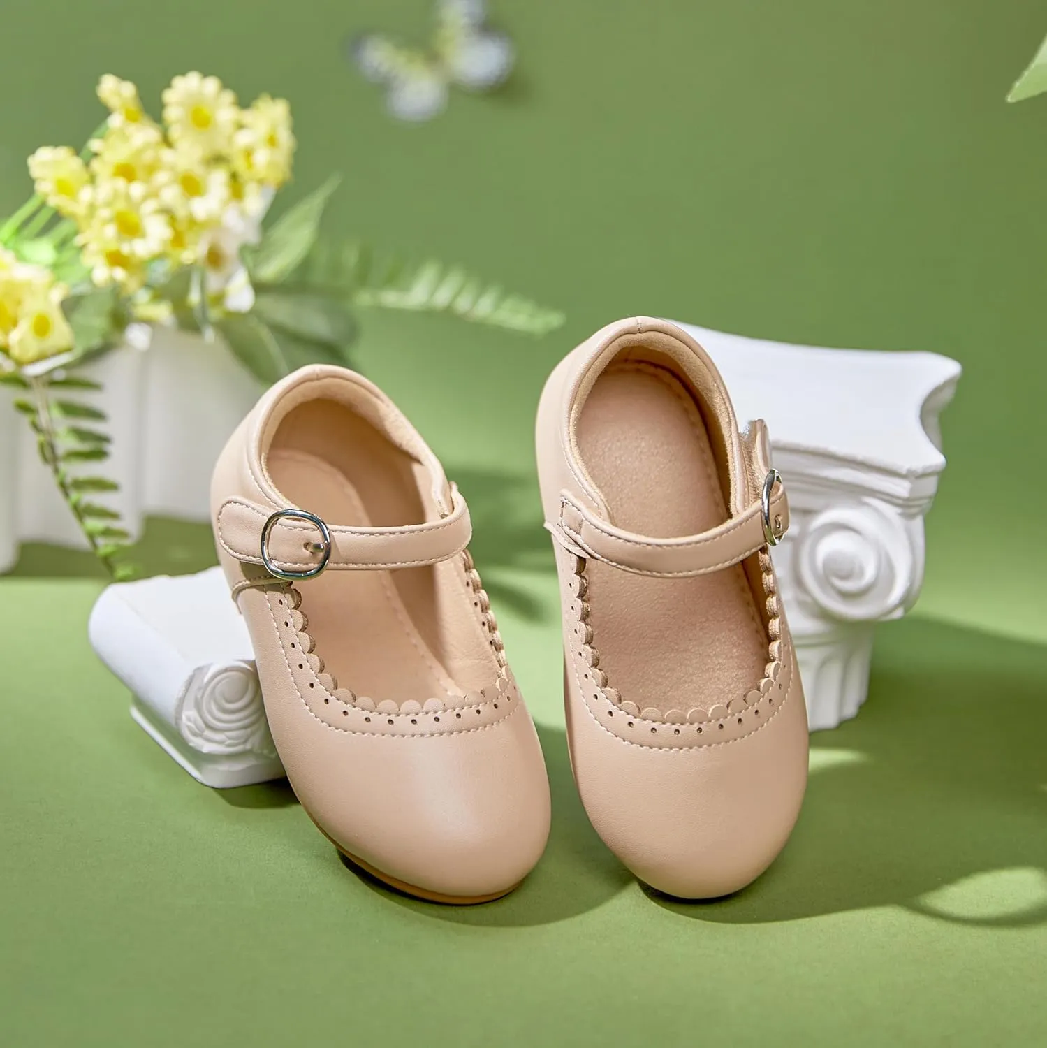 Toddler Ballet Flats for Girls - Princess Party Shoes Wedding & Dress