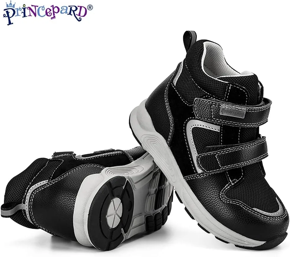 Toddlers Orthopedic Shoes，Kids High-top Corrective Sneakers for Boys and Girls with Arch and Ankle Support, Non-Slip Soles
