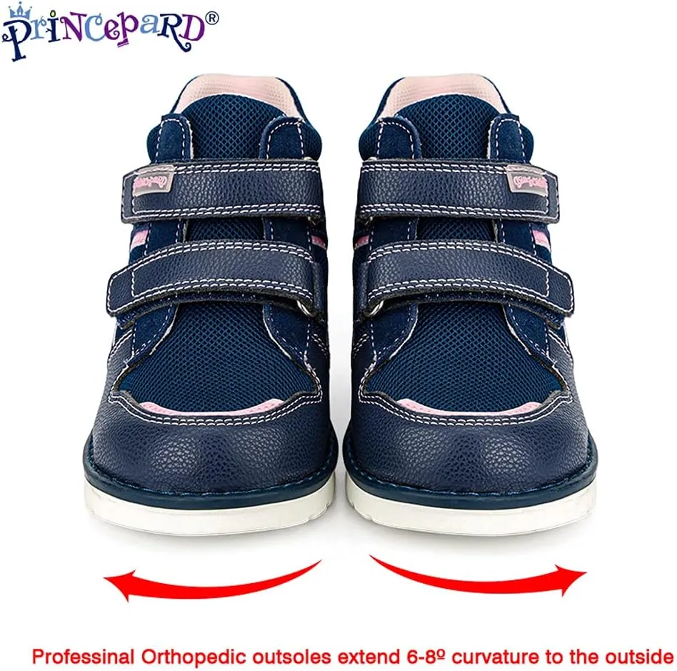 Toddlers Orthopedic Shoes,Kids High-top Corrective Sneakers for Boys and Girls with Arch and Ankle Support, Non-Slip Soles