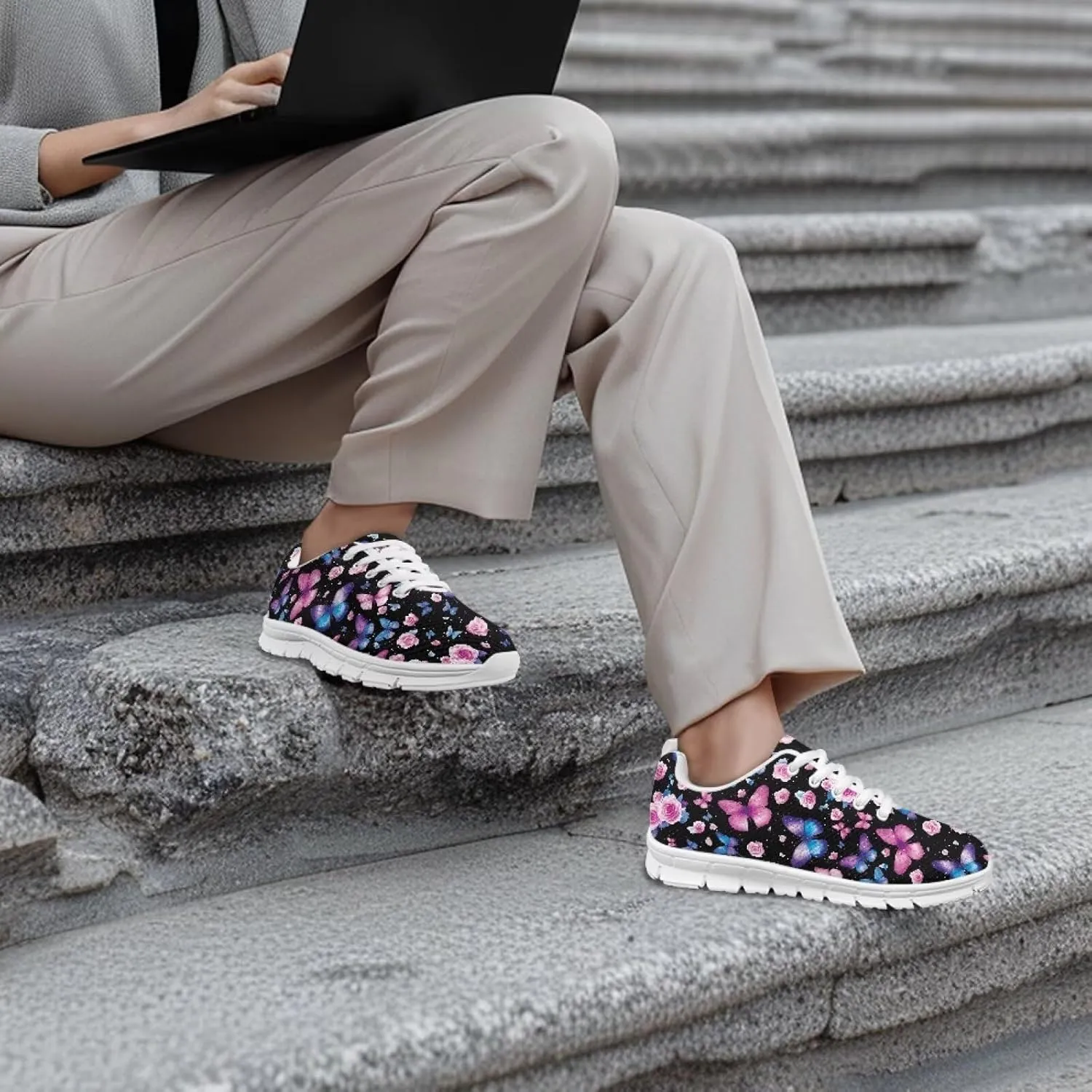 Trendy Running Shoes for Women Fashion Sneakers Breathable Tennis Shoes