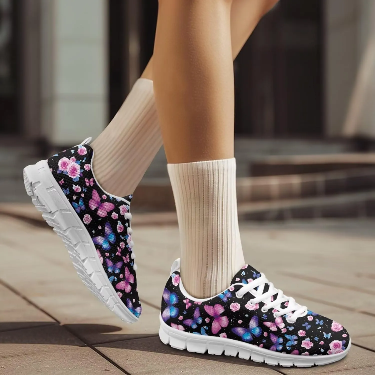 Trendy Running Shoes for Women Fashion Sneakers Breathable Tennis Shoes