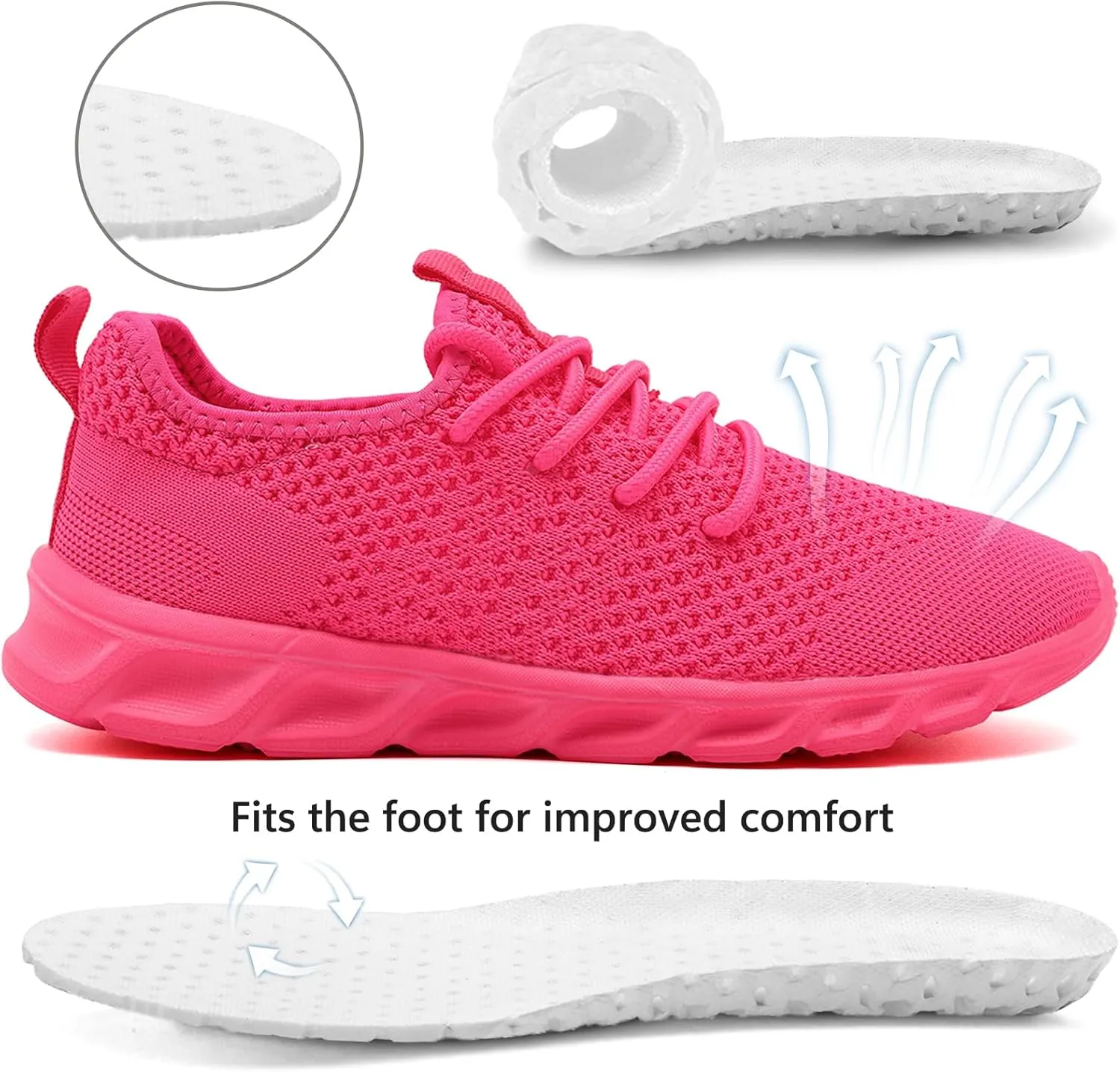 Tvtaop Running Shoes Womens Sneakers Tennis Walking Workout Gym Shoes Lightweight Comfortable Trail Running