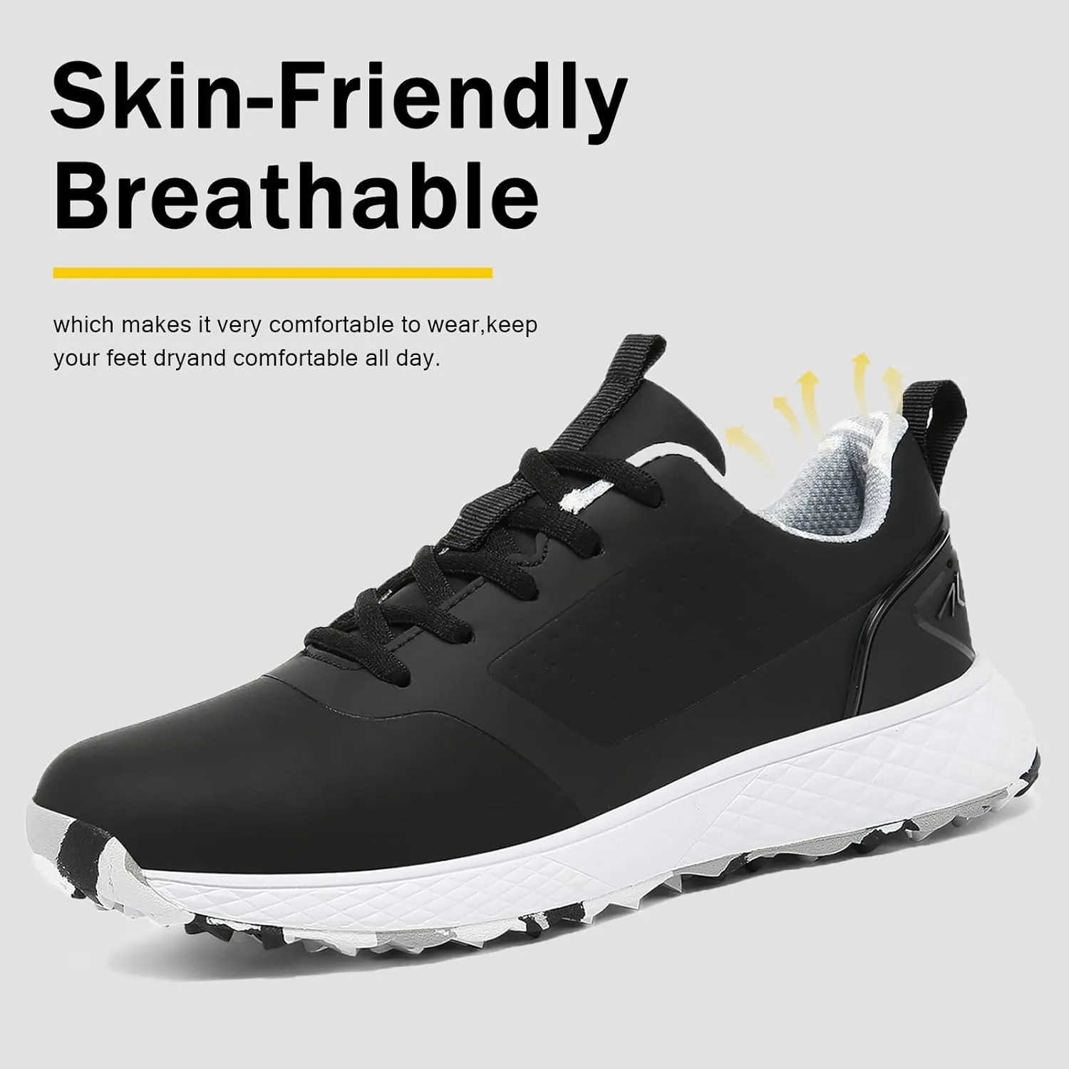 ULTIANT Women Golf Shoes Spikeless Waterproof Golf Sport Sneakers Size5-9.5