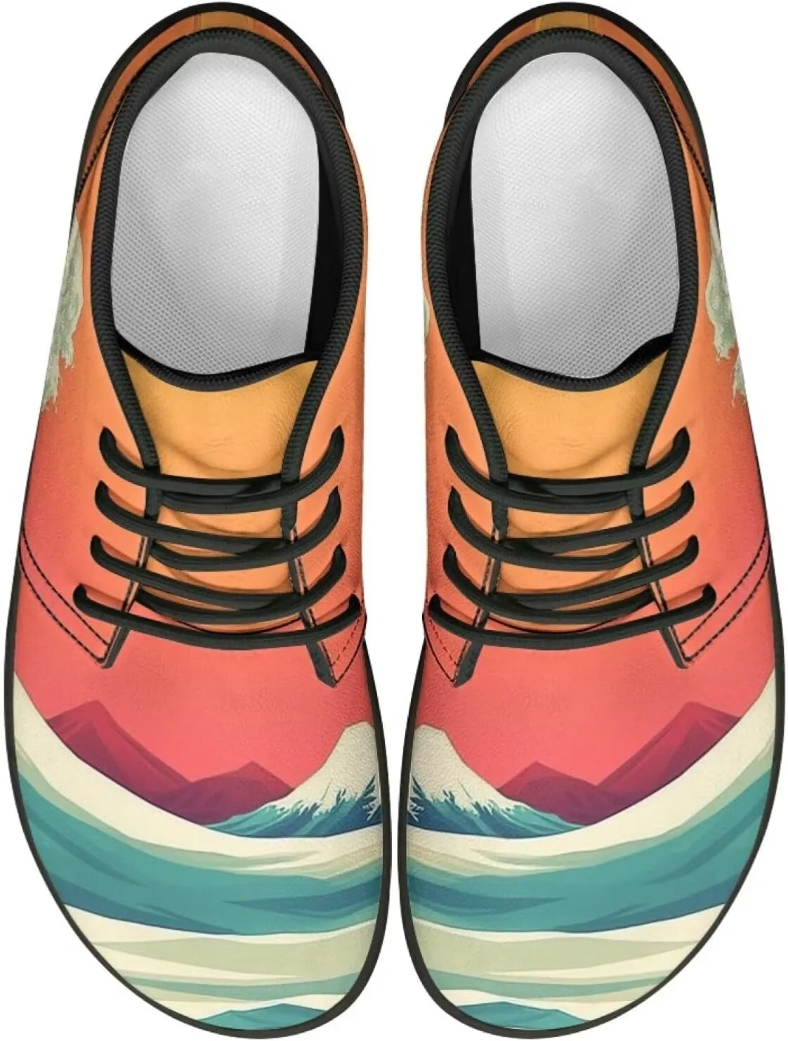 UNICEU Men's Wide Toe Barefoot Shoes Lightweight Athlete Sneaker Zerp Drop Casual Walking Shoes Trainer Running Sneakers