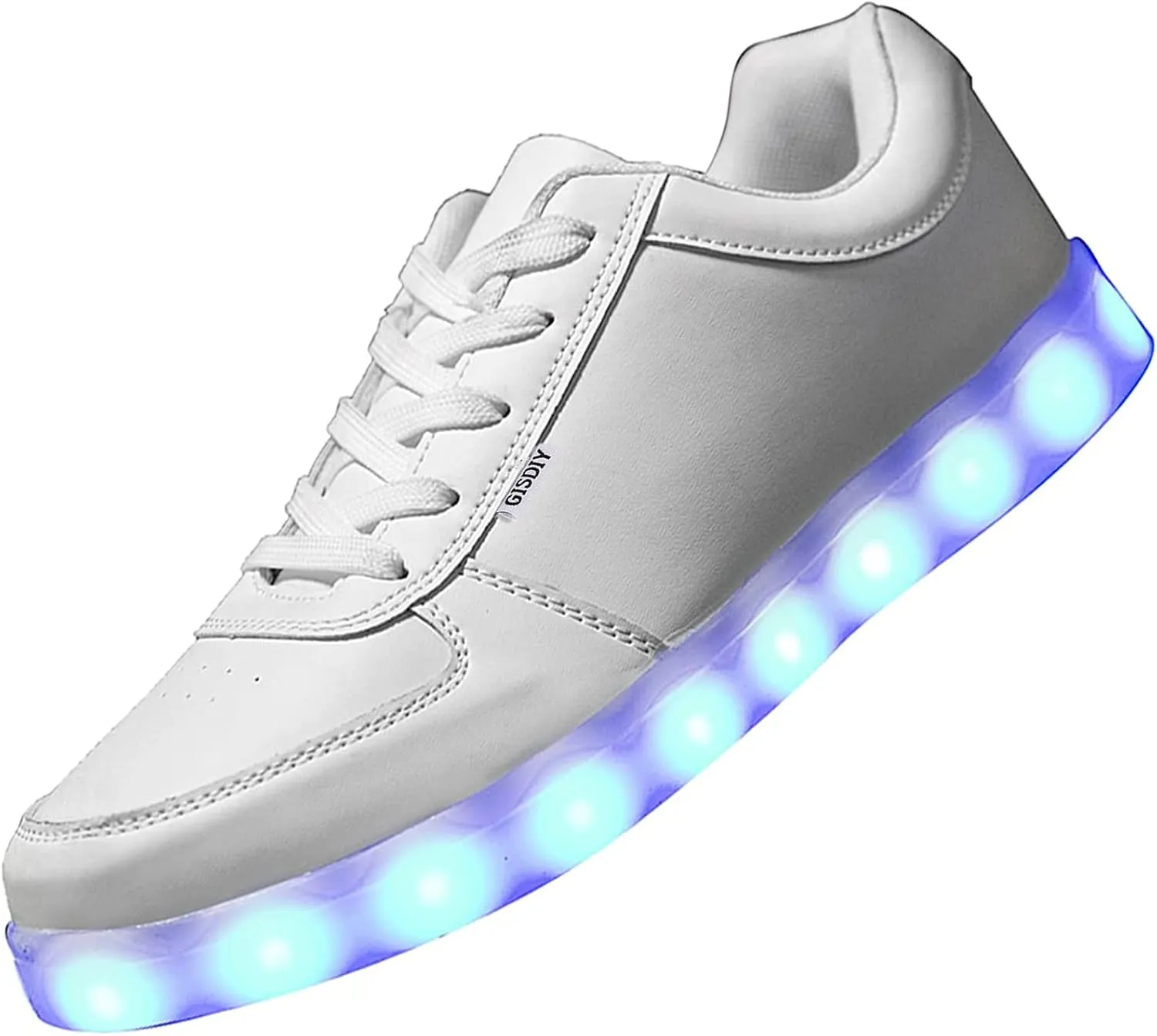 USB Adult Light Up Shoes Rechargeable Flashing Low Top LED Shoes Unisex Sports Dancing Sneakers