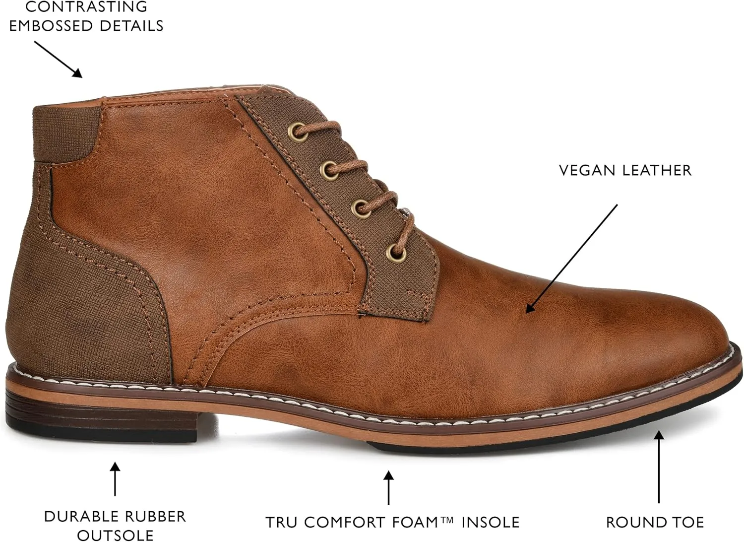 Vance Co. Men's Chukka Boots