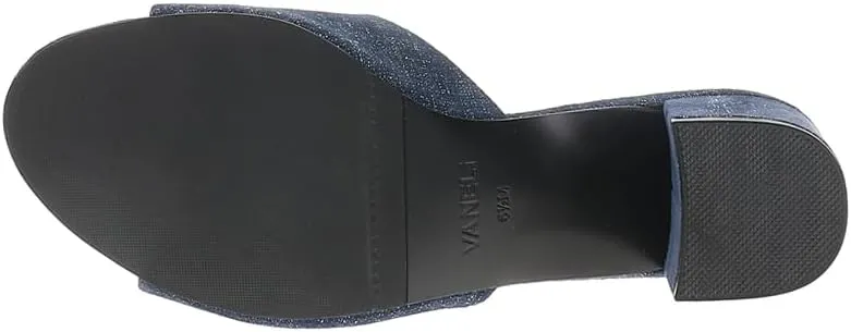 VANELi Womens Oksana Block Dress Sandals Low Heel 1-2" - Brown